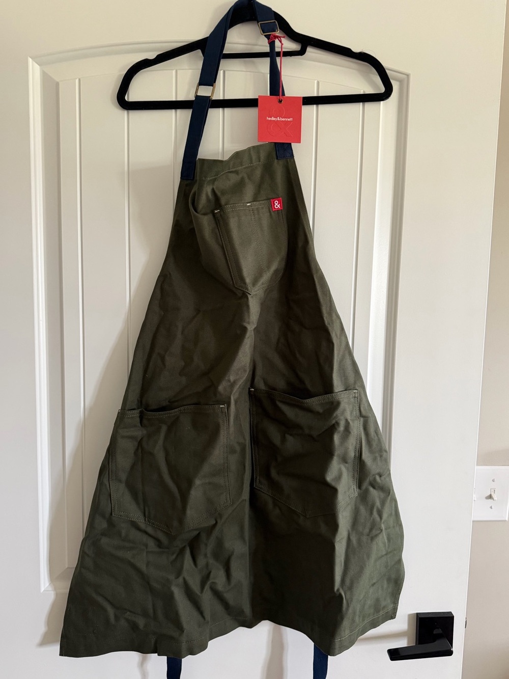 Hedley & Bennett Olive Green Chef Apron NWT